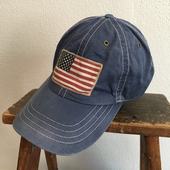 polo hat with american flag